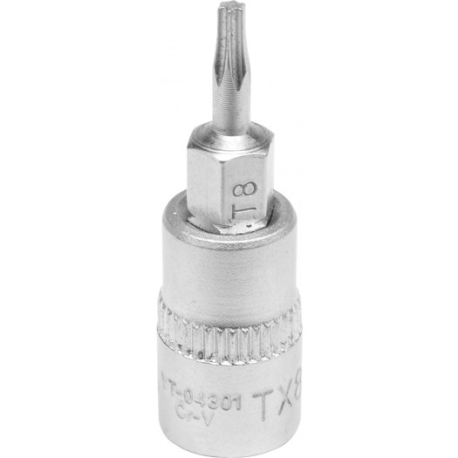 KLUCZ TRZPIENIOWY TORX 1/4" T8 L37MM YATO