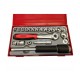 ZESTAW KLUCZY NASADOWYCH TT3819 3/8" 6-KĄTNYCH 19SZT TENG TOOLS