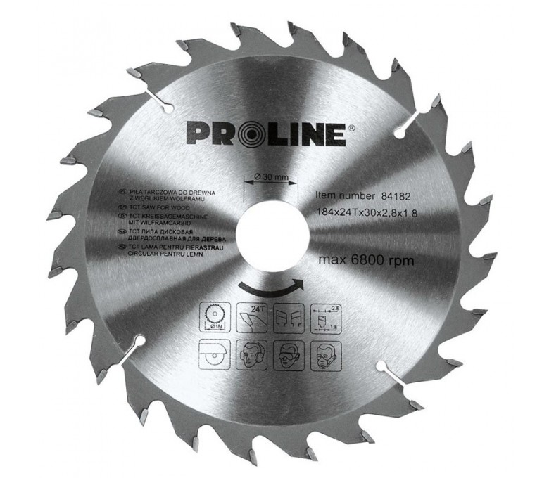 PROLINE PIŁA TARCZOWA DO DREWNA 210MM 24 ZĘBY TX30 84212