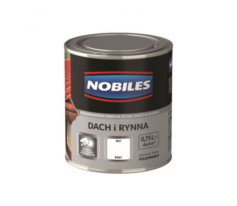 NOBILES FARBA "DACH I RYNNA" 0,75L BIAŁA