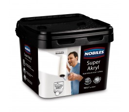 NOBILES FARBA "SUPER AKRYL" 10L BIAŁA