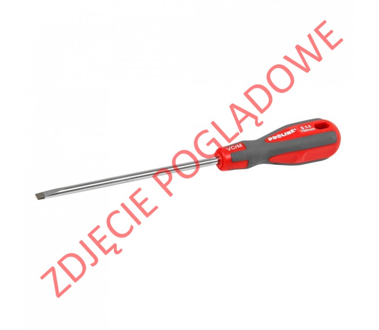 PROLINE WKRĘTAK PŁASKI SOFT TOUCH 6x150MM CR-V-MO 10155