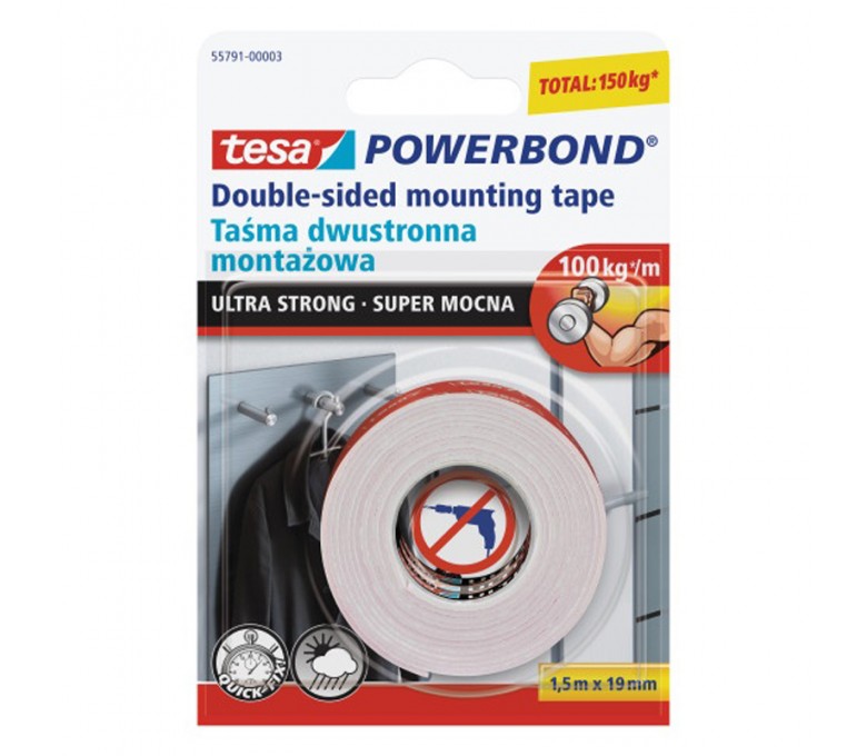 TESA TAŚMA MONTAŻOWA POWERBOND 1.5Mx9MM H5579103