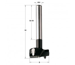 CMT WIERTŁO PUSZKOWE HW RH D=42 L=90 S=10x60MM Z UCHWYTEM CYLINDRYCZNYM 512.420.11