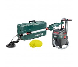 METABO ZESTAW SZLIFIERKA PRZEGUBOWA LSV 5-225 COMFORT + ODKURZACZ ASR 35 L ACP + OSPRZĘT 690886000