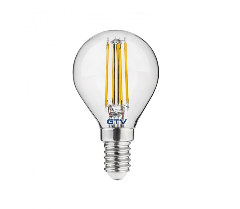 GTV ŻARÓWKA LED FILAMENT G45 CIEPŁA BIAŁA 3000K E14 4W 400LM  LD-G45FL4-30