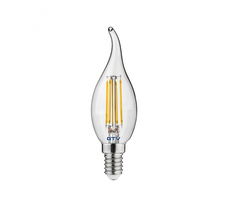 GTV ŻARÓWKA LED FILAMENT C35L CIEPŁA BIAŁA 3000K E14 4W 400LM LD-C35FL4-30L