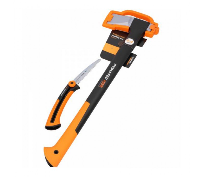 FISKARS SIEKIERA ROZŁUPUJĄCA X25 + PIŁA XTRACT FS1025437