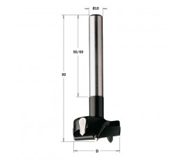 CMT WIERTŁO PUSZKOWE HW RH D=14 L=90 S=10x60MM Z CHWYTEM CYLINDRYCZNYM 512.140.11