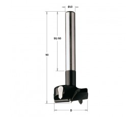 CMT WIERTŁO PUSZKOWE HW RH D=17 L=90 S=10x60MM Z CHWYTEM CYLINDRYCZNYM 512.170.11