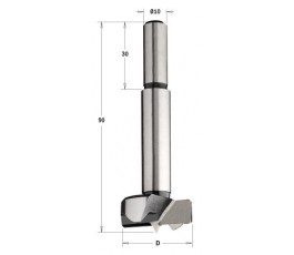 CMT WIERTŁO PUSZKOWE SP RH D=10 L=90 S=10x30 Z UCHWYTEM CYLINDRYCZNYM 512.101.31