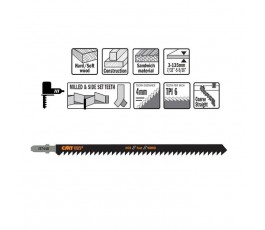 CMT ZESTAW 3 BRZESZCZOTÓW 155x180MM ROZSTAW ZĘBÓW 4 JT744D-3