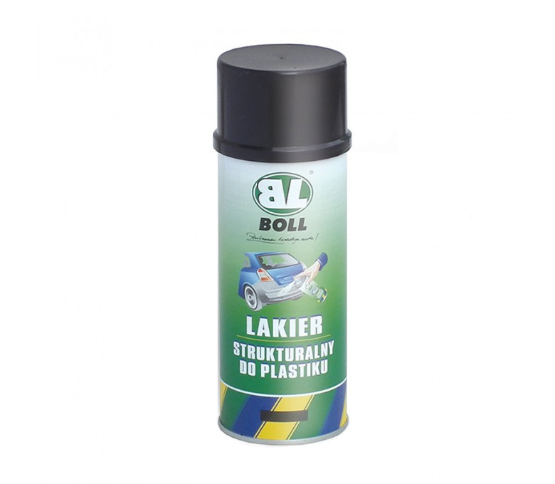 BOLL LAKIER STRUKTURALNY DO PLASTIKU W SPRAYU 400ML CZARNY 001400