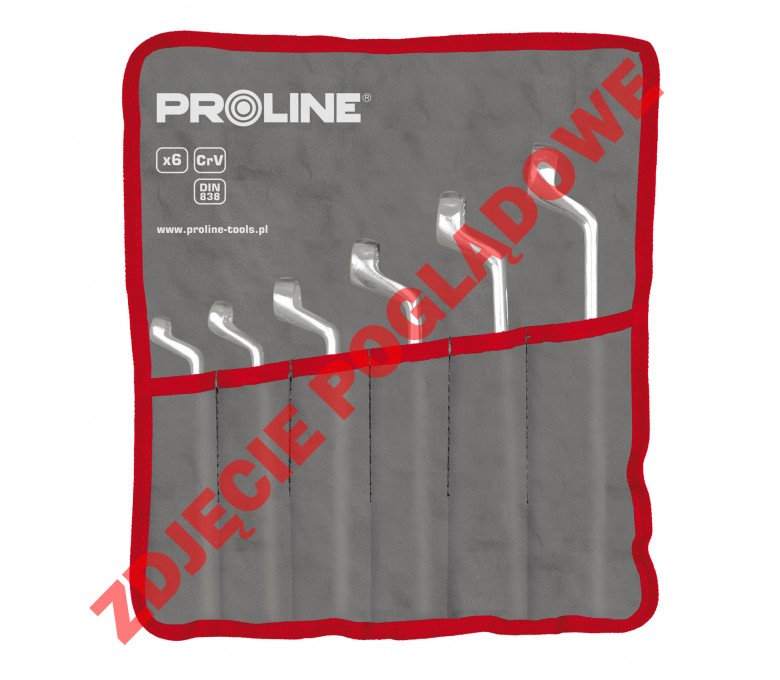 PROLINE ZESTAW 12 KLUCZY OCZKOWO-ODGIĘTYCH (6x7-30x32MM) CRV 36512