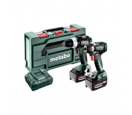 METABO ZESTAW COMBO SET 2.9.3 18V: BS 18 LT BL + SSW 300 LT BL + ŁADOWARKA + 2 AKUMULATORY 5.2AH + METABOX 145L 685203000 prom