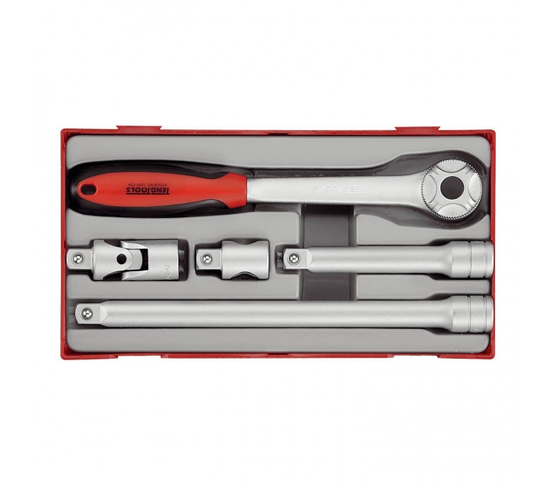 TENG TOOLS ZESTAW POKRĘTŁA ZAPADKOWEGO Z CHWYTEM KWADRATOWYM 1/2' TT1205 03570108