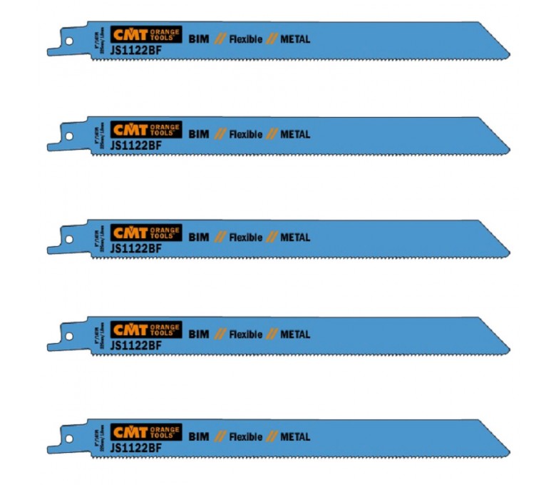 CMT ZESTAW 5 PIŁ SZABLASTYCH L=225 I=205 H=19 K=0,9 TS=1,8 JS1122BF-5