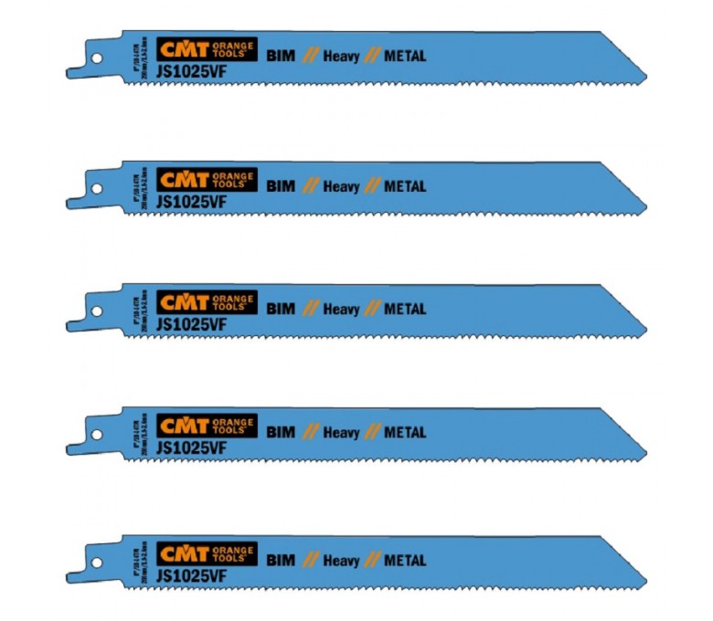 CMT ZESTAW 5 PIŁ SZABLASTYCH L=200 I=180 H=19 K=1,25 TS=1,8-2,6 JS1025VF-5