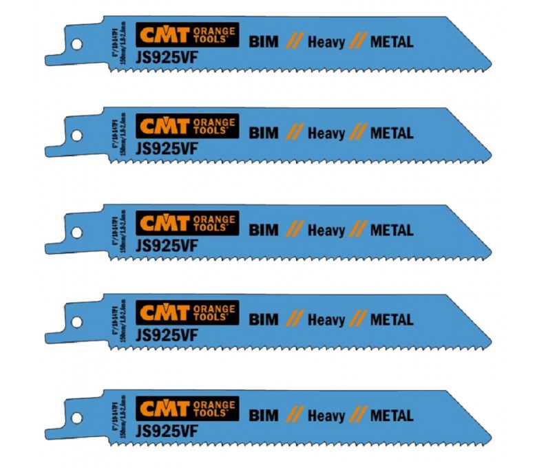 CMT ZESTAW 5 PIŁ SZABLASTYCH 150x130x19MM GRUBOŚĆ 1,25MM JS925VF-5