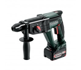 METABO AKUMULATOROWY MŁOT KH 18 LTX 24 18V + 2 AKUMULATORY LI-POWER 5.2AH + ŁADOWARKA ASC 55 + METABOX 165L 601712650