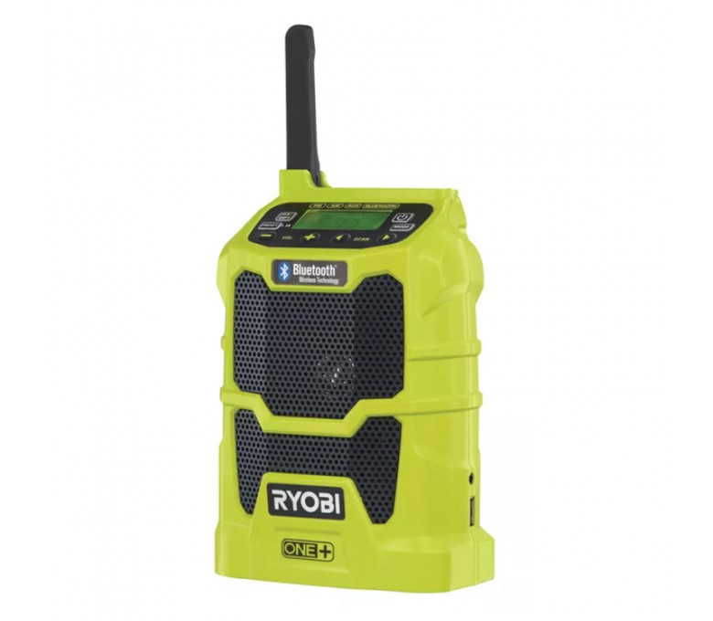 RYOBI KOMPAKTOWY RADIOODBIORNIK R18R-0 Z TECHNOLOGIĄ BLUETOOTH 18V 5133002455