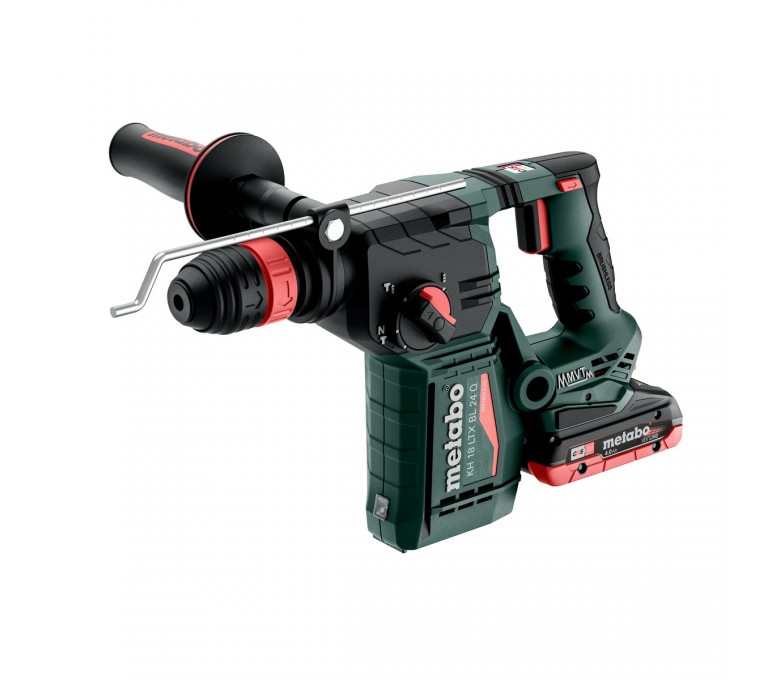 METABO AKUMULATOROWA MŁOTOWIERTARKA KH 18 LTX BL 24Q 18V + 2 AKUMULATORY 4AH + ŁADOWARKA + METABOX 165L 601714800