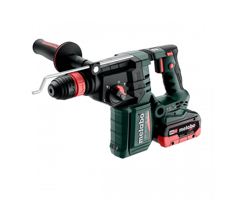 METABO AKUMULATOROWY MŁOT KH 18 LTX BL 28 Q + 2 AKUMULATORY + ŁADOWARKA + METABOX 165L + UCHWYT 601715660