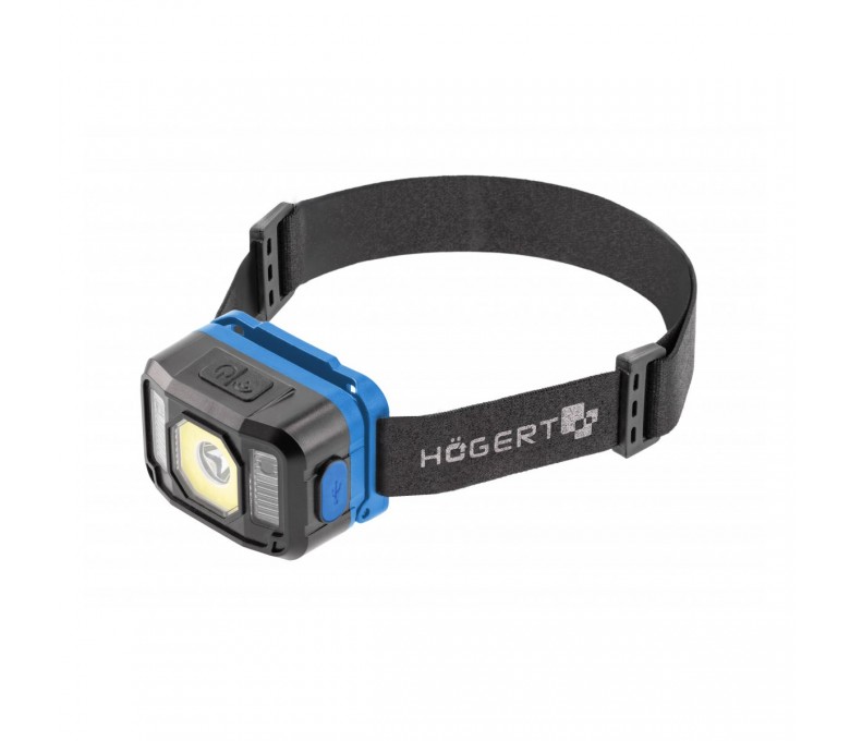 HOGERT LAMPA CZOŁOWA LED USB 6-FUNKCYJNA HT1E422