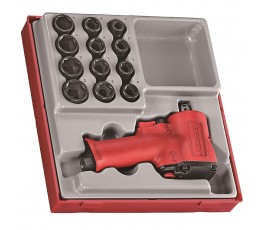 TENG TOOLS PNEUMATYCZNY KLUCZ UDAROWY + PAKIET 12 NASADEK 247700107