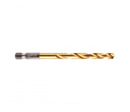 MILWAUKEE WIERTŁO DO METALU SHOCKWAVE HSS-G TIN 6.5x64x107MM Z UCHWYTEM HEX 48894715