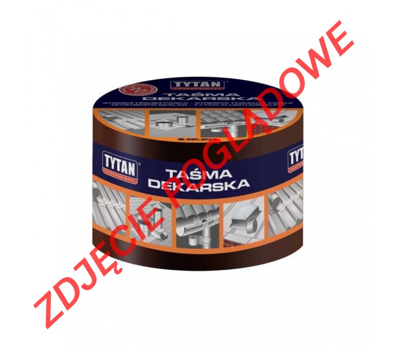 TYTAN TAŚMA DEKARSKA USZCZELNIAJĄCA WZMOCNIONA 15CMX10M ALUMINIOWY 10045358