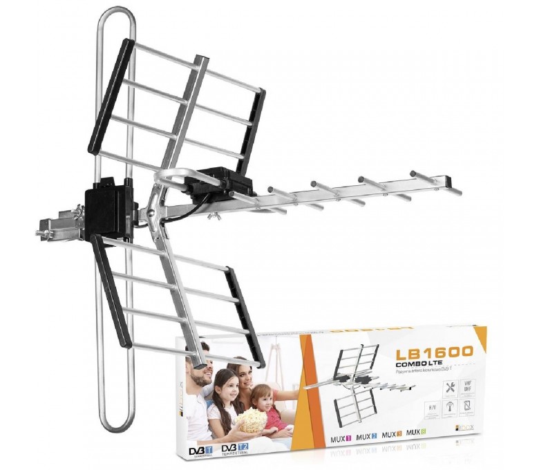 LIBOX ANTENA LB-1600 COMBO KIERUNKOWA 16 ELEMENTÓW Z FILTREM LTE VHF/UHF DVB-T BX10221 E07080000128