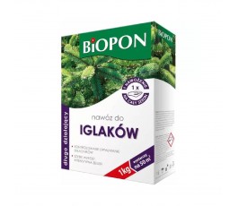 BIOPON NAWÓZ DO IGLAKÓW 1KG DŁUGO DZIAŁAJĄCY KARTON GRANULAT C06050200096