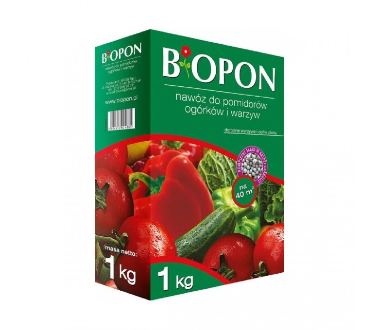 BIOPON NAWÓZ DO POMIDORÓW,OGÓRKÓW I WARZYW 3KG KARTON Z UCHWYTEM C06050200104