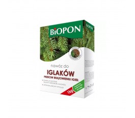 BIOPON NAWÓZ DO IGLAKÓW 1 KG PRZECIW BRĄZOWIENIU IGIEŁ GRANULAT KARTON C06050200063	