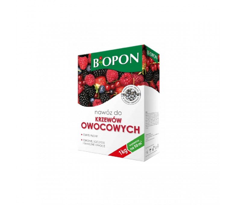 BIOPON NAWÓZ DO KRZEWÓW OWOCOWYCH 1 KG KARTON GRANULAT C06050200013