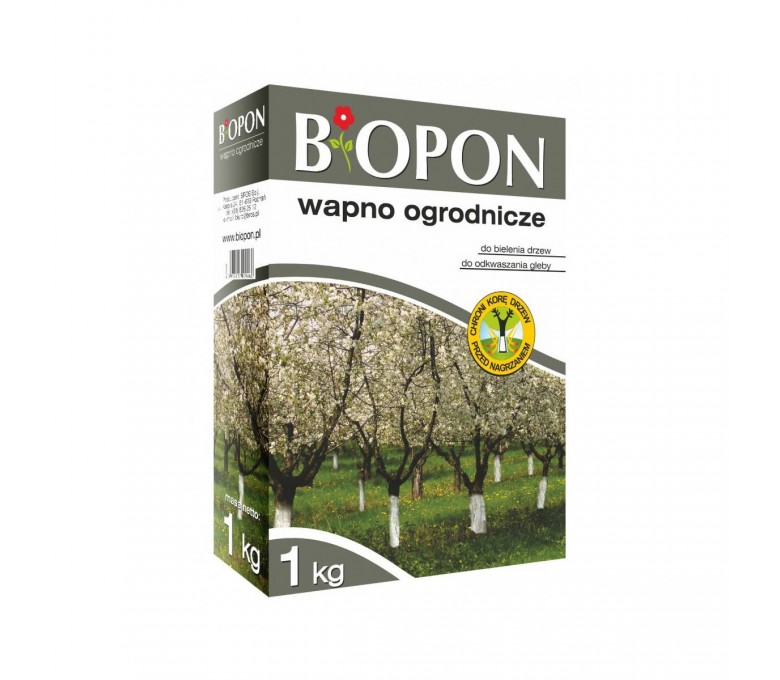 BIOPON WAPNO OGRODNICZE DO BIELENIA I ODKWASZANIA GLEBY 1KG C06050100007	