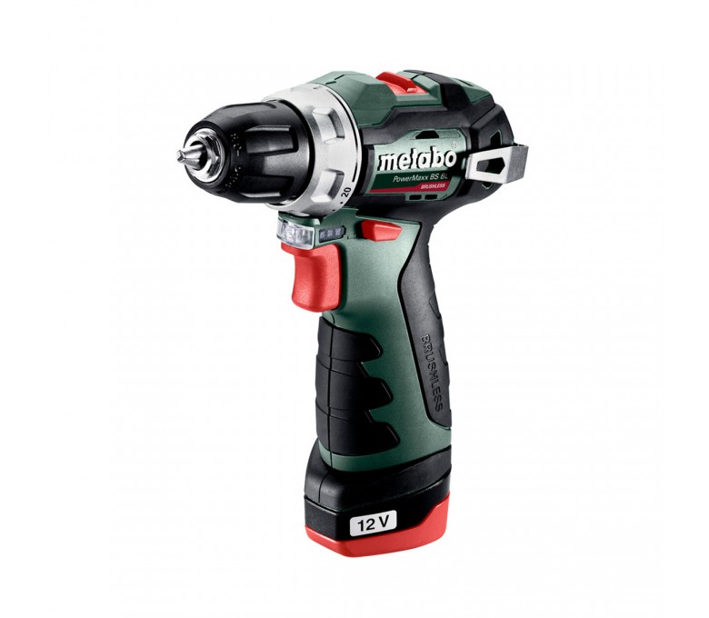 METABO AKUMULATOROWA WIERTARKO-WKRĘTARKA POWERMAXX BS BL + 2 AKUMULATORY 2AH + ŁADOWARKA + WALIZKA 601721500