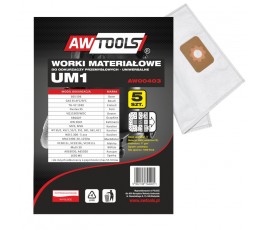 AWTOOLS ZESTAW 5 WORKÓW Z MIKROWŁÓKNINY UM1 AW00403