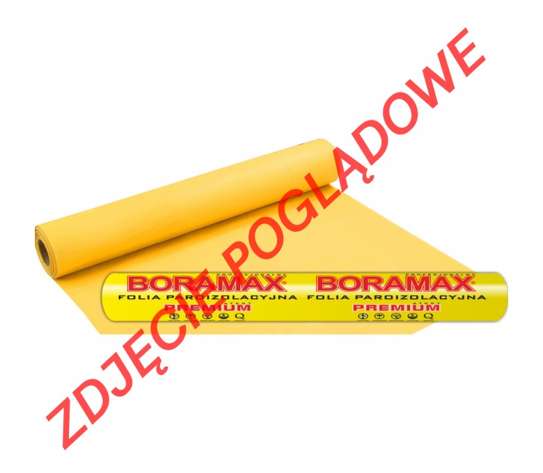 BORAMAX FOLIA ŻÓŁTA PAROIZOLACYJNA 0.2 X 2 X 50M  0.2X2X50