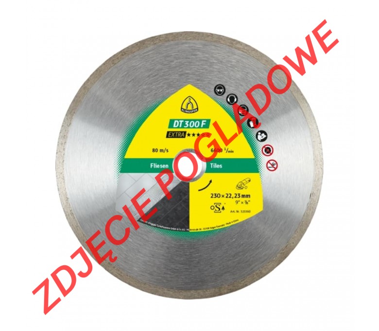 KLINGSPOR TARCZA DIAMENTOWA DO CIĘCIA DT 300F EXTRA 125X1,6X22,23MM 325358