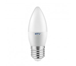 GTV ŻARÓWKA LED C30 CIEPŁA BIAŁA 3000K E27 6W AC220-240V LD-SMGC30C-60