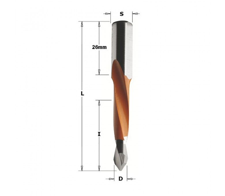 CMT WIERTŁO DŁUGIE PRZELOTOWE XTREME P HW D=7 I=35 L=70 S=10x26 RH 314.070.41