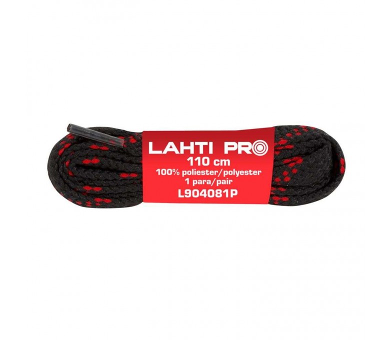 LAHTIPRO SZNUROWADŁA PŁASKIE 100% BAWEŁNA CZARNE L904071P 110CM L9040710