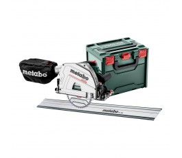 METABO RĘCZNA PILARKA TARCZOWA DO CIĘCIA WGŁĘBNEGO KT 66 BL + METABOX 340 + SZYNA PROWADZĄCA FS 160 691219000