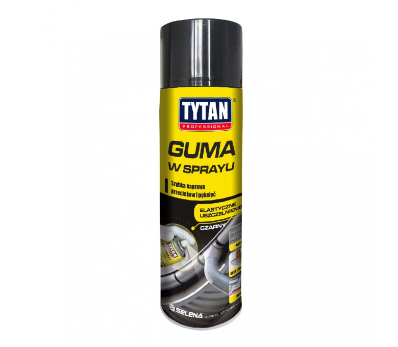 TYTAN GUMA W SPRAYU 400ML CZARNY 10040911