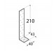 DOMAX KĄTOWNIK 210X43X40MM GRUBOŚĆ 4MM ZN KK 11 4155