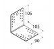 DOMAX KĄTOWNIK ŁĄCZCZNIKOWY 105X105X90MM GRUBOŚĆ 2.5MM ZN KL 5 4075