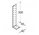 DOMAX KĄTOWNIK KOTWOWY 300X40X40MM GRUBOŚĆ 2MM ZN KK 2 4152