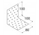 DOMAX KĄTOWNIK MONTAŻOWY 100X100X80MM GRUBOŚĆ 2MM ZN KM 12 4112